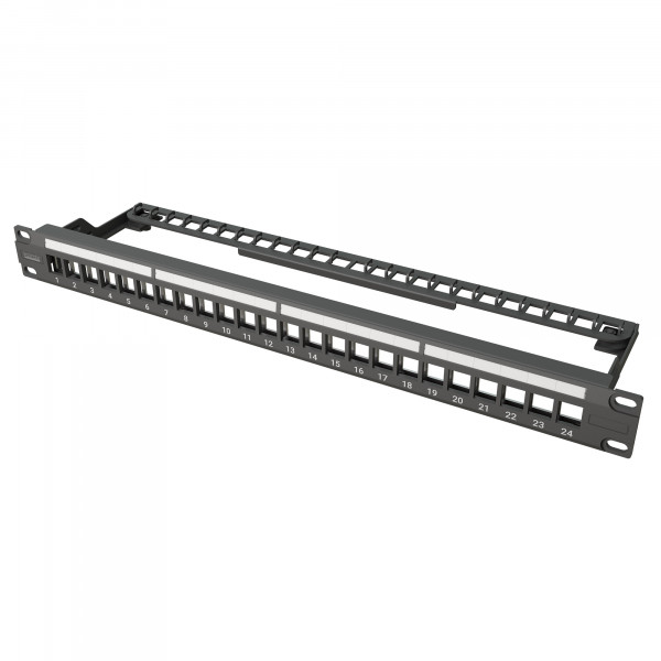 PRO Modular Keystone Patch Panel, 24-Port, 1HE