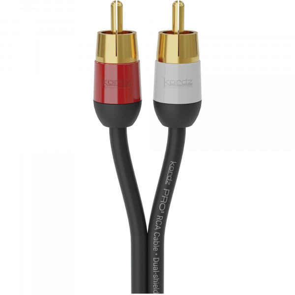 PRO3 Stereo RCA-Kabel, 55 Ohm, UL CMG PVC, schwarz