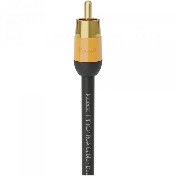 PRO3 Single RCA-Kabel, 75 Ohm, UL CMG PVC, schwarz