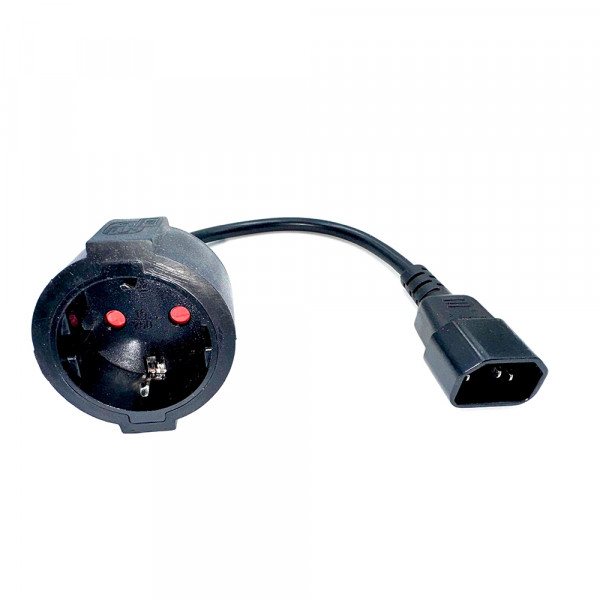 IEC C14 auf Schuko Adapter Kabel