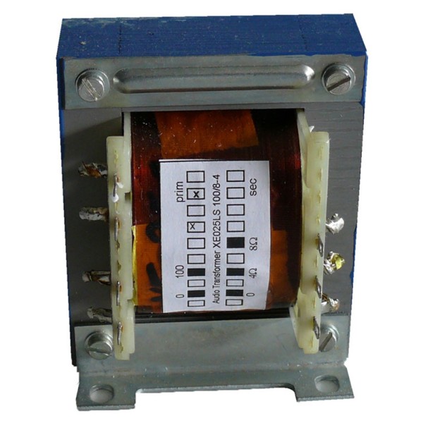 XE-025LSM EI-Kern Lautsprecherübertrager, 25-12,5-6-3W