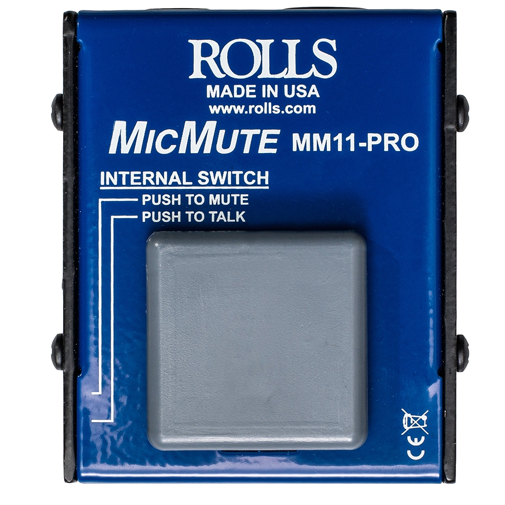 Rolls MM11-Pro Mic Mute Switch With Push To Talk/Mute And Phantom Power Pass-Through - View #2
