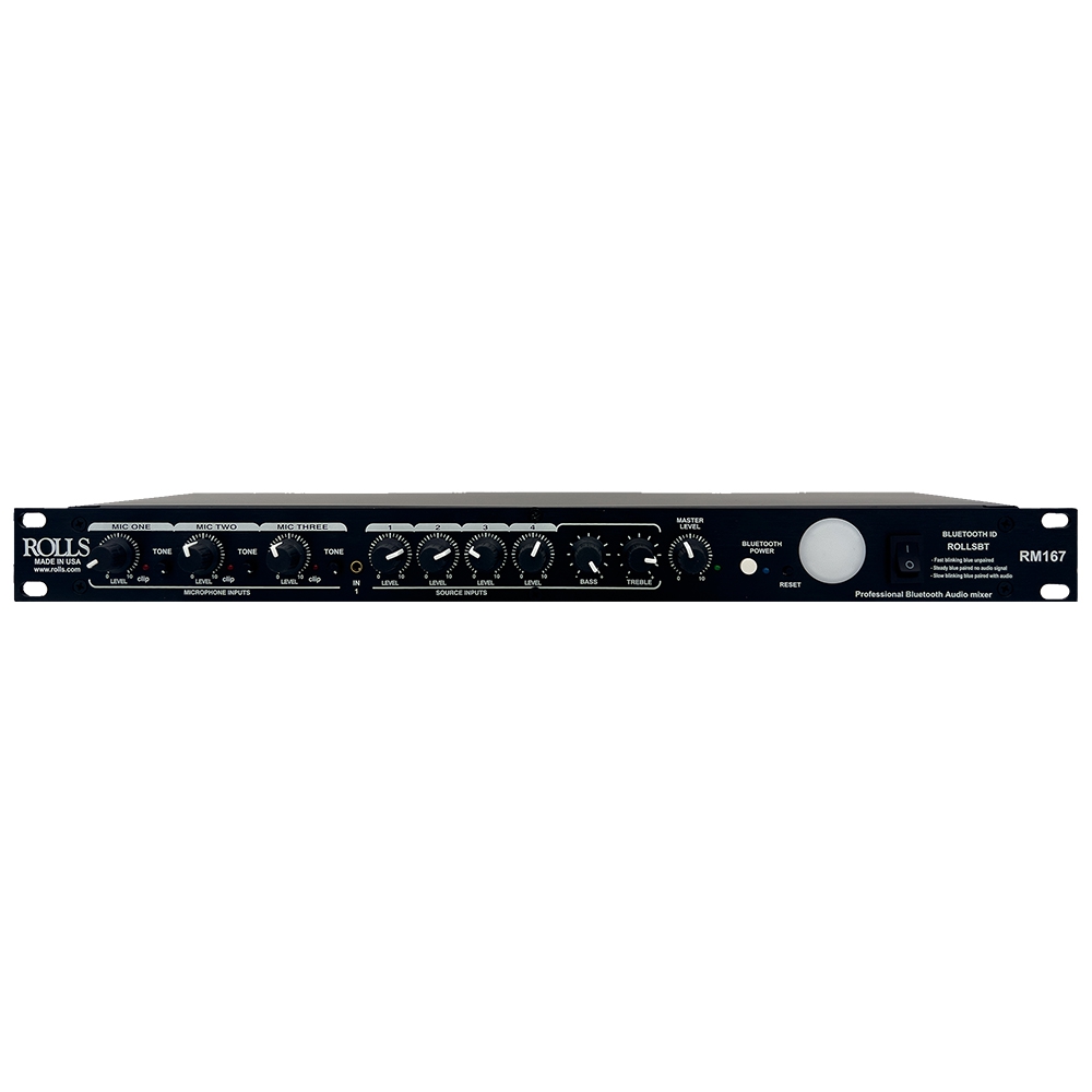 Rolls RM167 7-Kanal Bluetooth Audio Rackmixer | Pro Audio-Technik